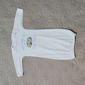 0-6 months Mardi Gras King Cake sleeper gown